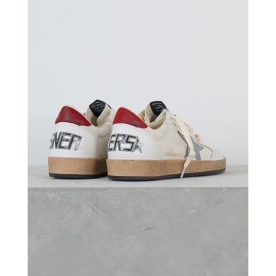 Golden Goose Ball Star Sneaker Wit Zilver