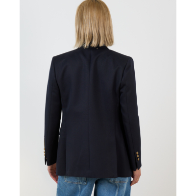 Golden Goose Wollen Double-Breasted Blazer met Gouden Knopen Navy
