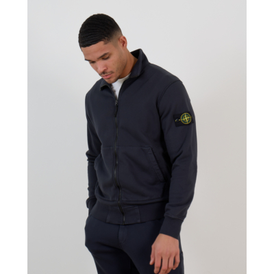 Stone Island Zip Sweatshirt Navy Blue