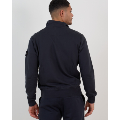 Stone Island Zip Sweatshirt Navy Blue