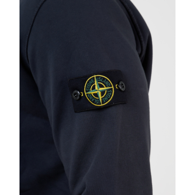 Stone Island Zip Sweatshirt Navy Blue