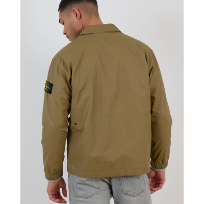 Stone Island Zip-up Overshirt Military Green