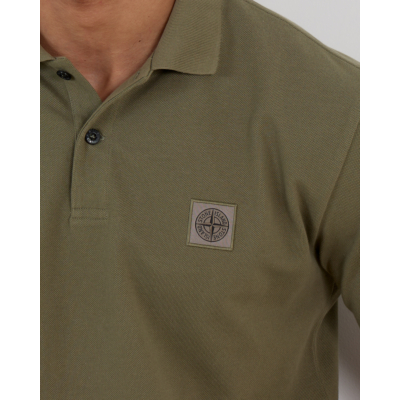 Stone Island Polo Korte Mouw Military Green