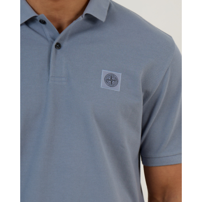 Stone Island Polo Korte Mouw Dark Blue