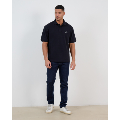 Stone Island Polo Korte Mouw Donker Blauw Marine