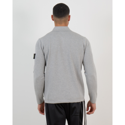 Stone Island Polo Lange Mouw Pearl Grey Melange