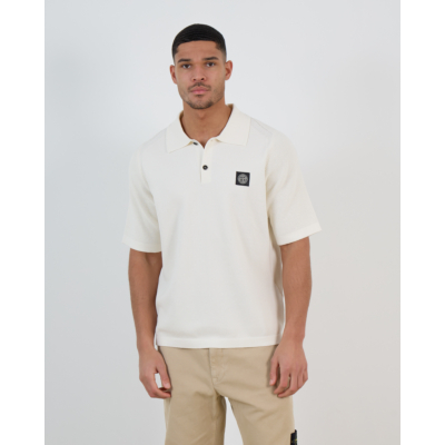 Stone Island Polo Korte Mouw Ivory