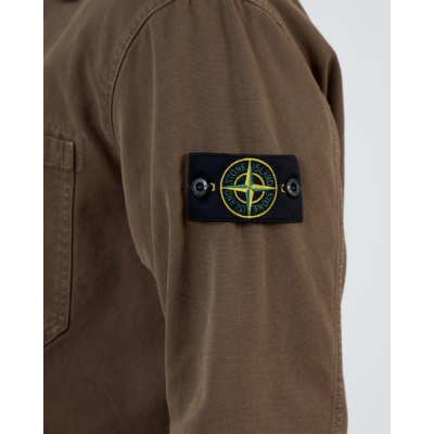 Stone Island Zip-up Overshirt Umber