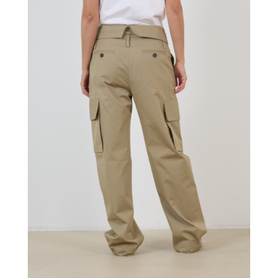 Iro Indra High Waist Cargo Pantalon Zand