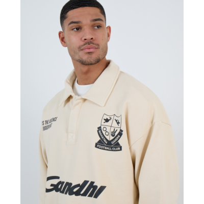 Hopeium Football Polo Trui Off-White
