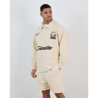 Hopeium Football Polo Trui Off-White