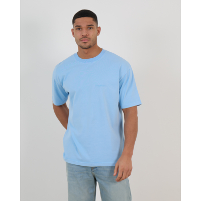 Hopeium T-shirt met Backprint Blauw