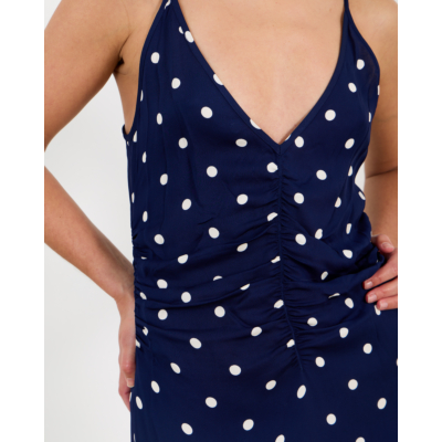 Baum und Pferdgarten  Atalia Polkadot Crêpe Jurk Navy