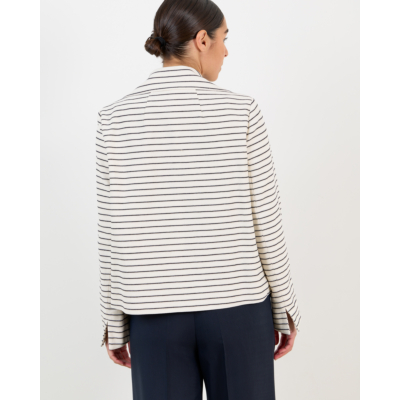Luisa Cerano Blazer gestreept cream navy