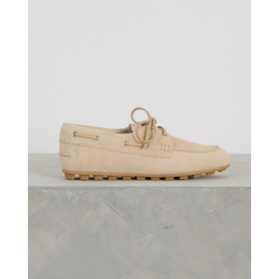 Hogan Barca Boat Loafer Beige
