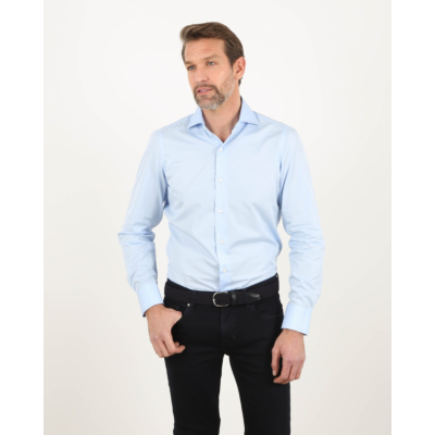 Finamore 1925 Shirt Blue Contemporary