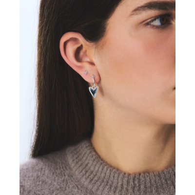 Anna + Nina Single Lonely Star Stud Silver