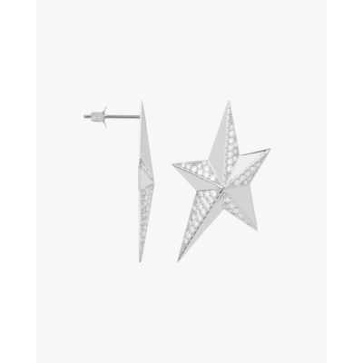 Anna + Nina Single Interstellar Stud Silver