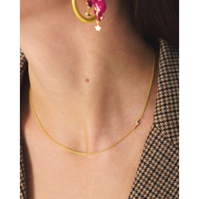 Anna + Nina Electric Love Necklace Gold Plated