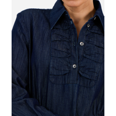 Luisa Cerano Maxi jurk denim