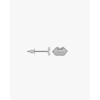 Anna + Nina Single Bisou Stud Silver