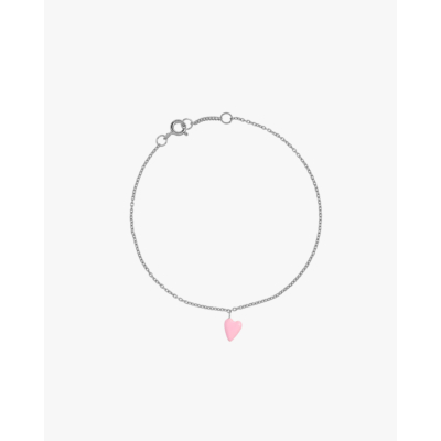 Anna + Nina Rose Heart Beat Bracelet Silver