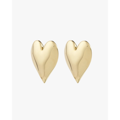 Anna + Nina Forbidden Love Stud Earrings Gold Plated
