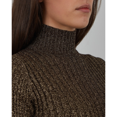 Ganni Glitter top turtleneck