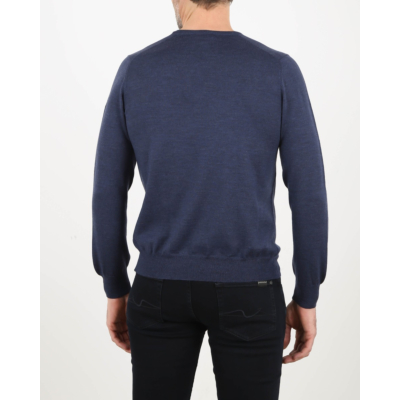 Gran Sasso V-hals Trui Blauw