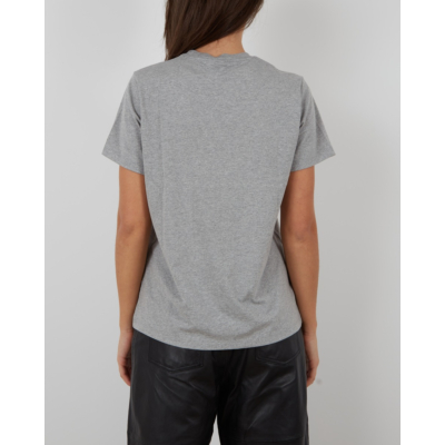 Ganni Jersey T-shirt grijs groen