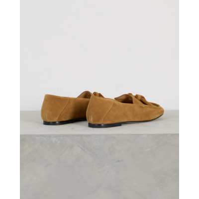 Dear Frances Drew Loafer Caramel Suede