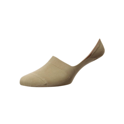 Pantherella Seville Invisible Socks Light Khaki