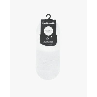 Pantherella Seville Invisible Socks White