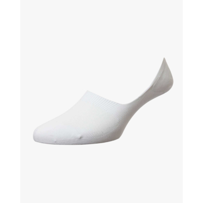 Pantherella Seville Invisible Socks White