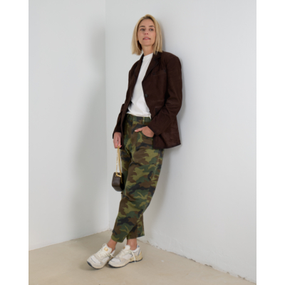 Nili Lotan Shon Broek Camouflage Groen