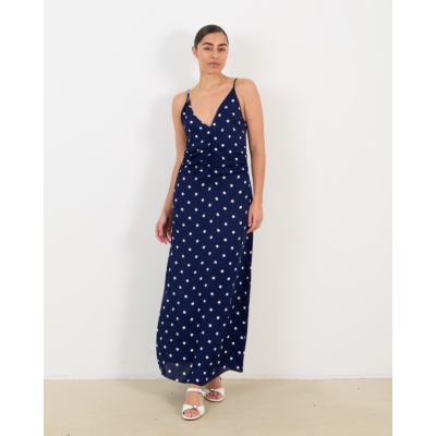 Baum und Pferdgarten  Atalia Polkadot Crêpe Jurk Navy