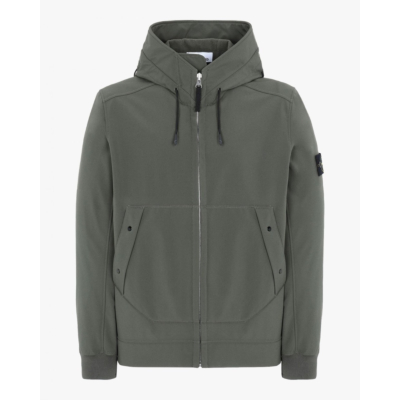 Stone Island Jas Soft Shell-R Olijfgroen