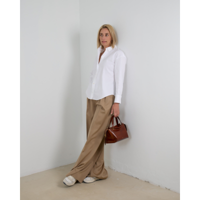 'S Max Mara  Katoenen Oxford Shirt Wit