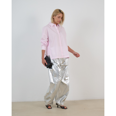 Tibi Gabe Overshirt Blouse Roze