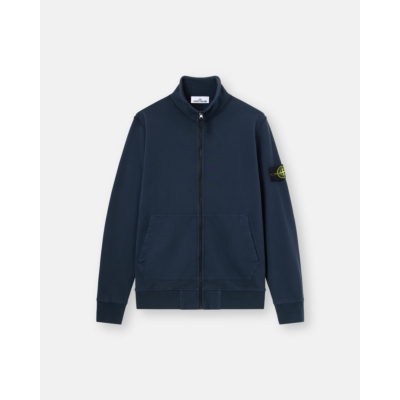 Stone Island Zip Sweatshirt Navy Blue