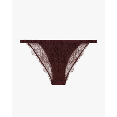 Love Stories Wild Rose Comfortabele kanten slip Donkerbruin