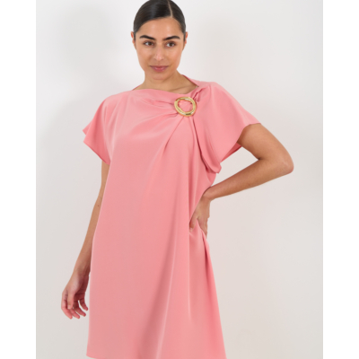 Joseph Anika satin twill jurk blush