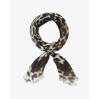 Light Printed Leopard Scarf