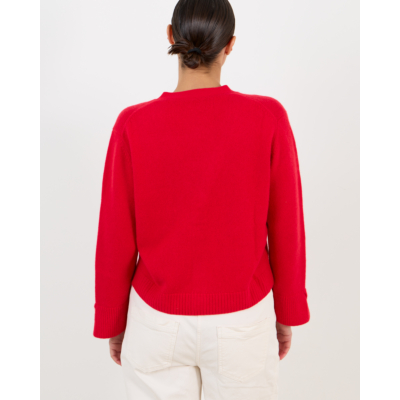 Luisa Cerano Vest cherry red