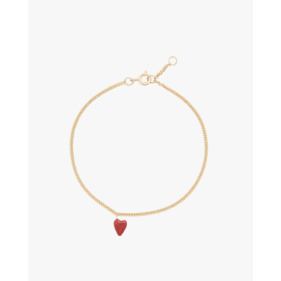 Anna + Nina Heart Beat Bracelet Gold Plated