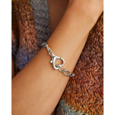 Anna + Nina Locked Love Bracelet Silver Plated