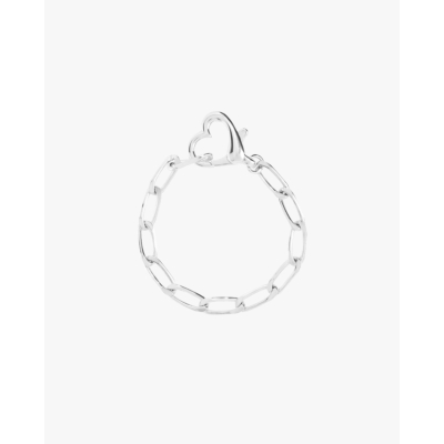 Anna + Nina Locked Love Bracelet Silver Plated