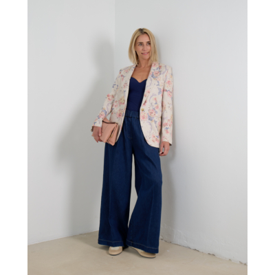 Forte Forte Bloemen Print Blazer Roze
