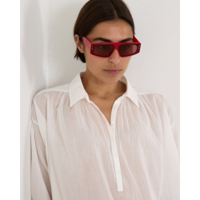 Isabel Marant Sunglasses Zoomy Pearled Red Burgundy