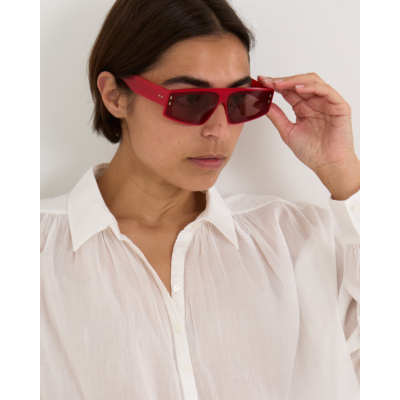 Isabel Marant Sunglasses Zoomy Pearled Red Burgundy
